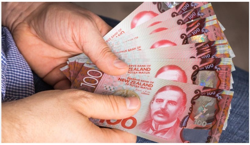 A person holding hundred-dollar bills