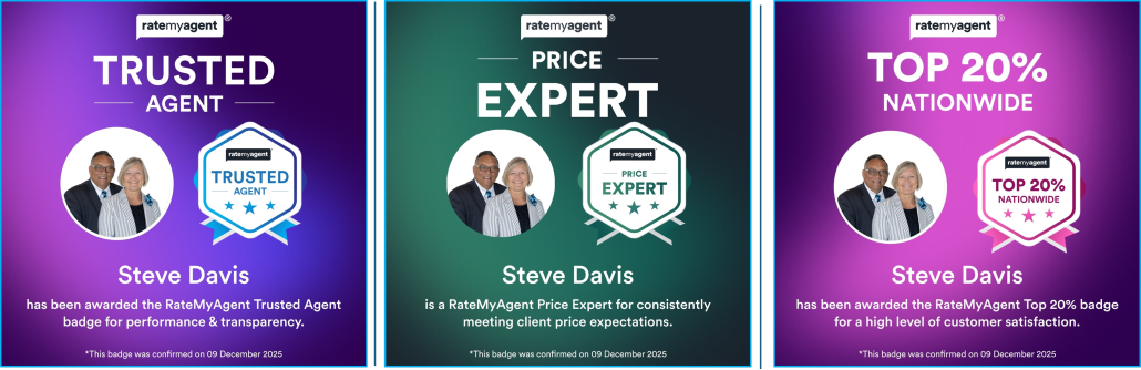 Team Davis RateMyAgent Professional Badges