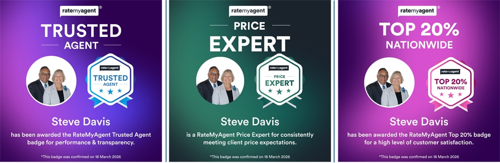 Team Davis RateMyAgent Badges